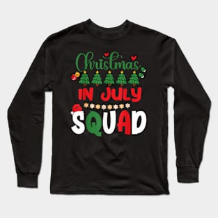 Christmas In July Squad Funny Summer Xmas Men Women Kids T-Shirt Long Sleeve T-Shirt